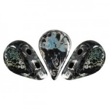 Les perles par Puca® Amos beads Jet new picasso 23980/65400